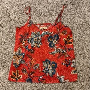 Hollister Floral Orange Camisole Top